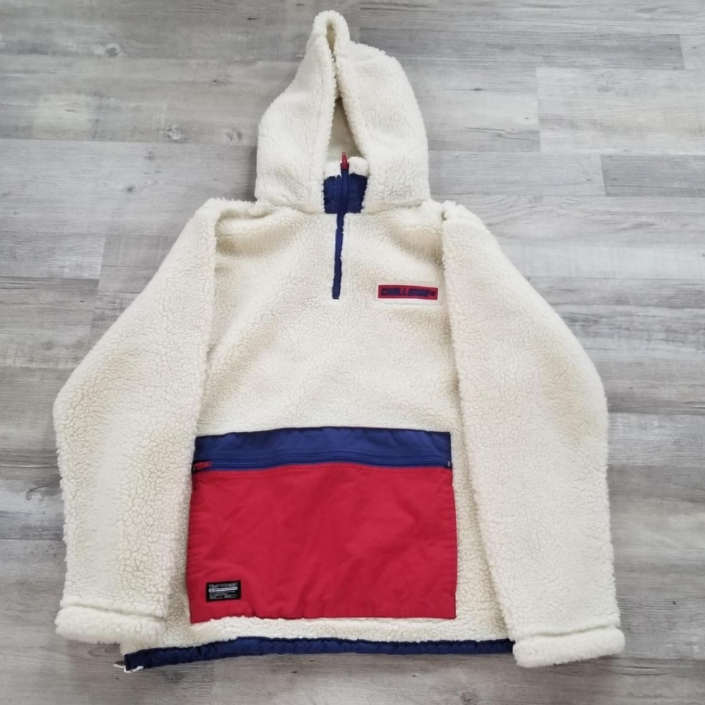fluffy quarter zip hoodie